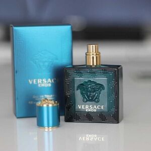 Versace Eros Men's Fragrance - Teal and Gold
